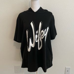 Hooded “Wifey” T-Shirt.